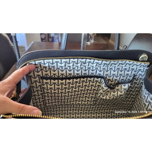 Moncrief Robbie Black Italian Leather Large Bag - Picture 6 of 8